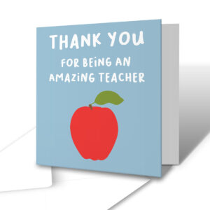 Amazing Teacher Apple Teacher Greetings Card