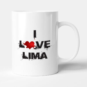 The Victorian Printing Company Lima - I Love Capital Cities Mug