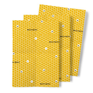 Buzz Buzz Honeycomb Medium Bee Gift Wrap
