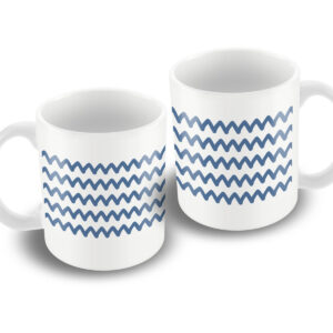 Zig Zag Pattern Wraparound Gift Mug