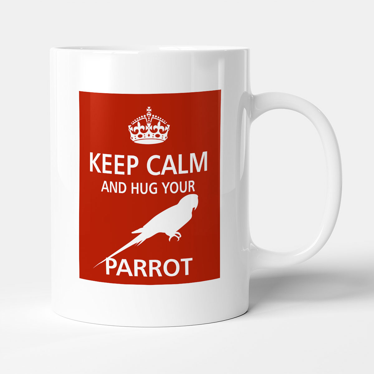 Designer Mug - Keep Calm And Hug Your Parrot