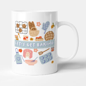 Let's Get Baking - Illustrated Gift Mug