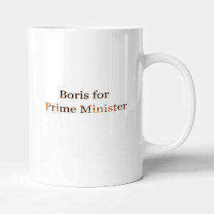 Elegant typography design funny - Boris for PM - Mug