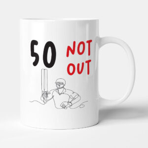 50 Not Out - Birthday Gift Mug