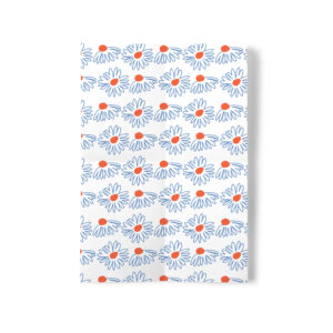 Blue Flowers - Large Birthday Wrapping Paper