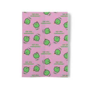 Hap-Pea Anniversary - Large Valentines Wrapping Paper