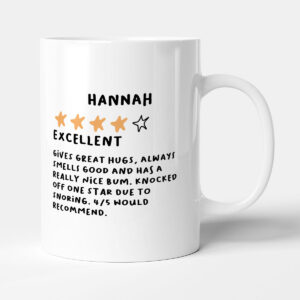 4 Star Partner Review - Funny Personalised Valentines Mug