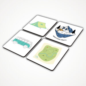 4X Adventure Awaits - Coaster Set
