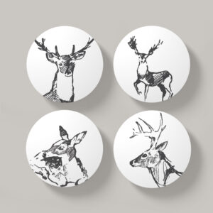 4X Deer Coasters - Coaster Set