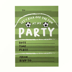 Football Birthday Party Invitations