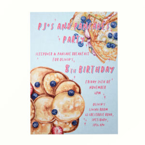 Personalised Pancake Party Invitations