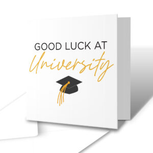 Good Luck At University - Student Greetings Card
