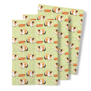 Eat. Poop. Wheek. Repeat - Funny Medium Guinea Pig Wrapping Paper