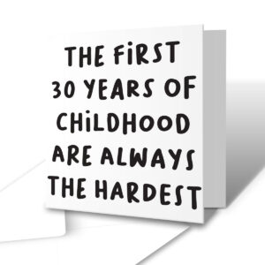 30 Year Childhood - 30th Birthday Greetings Card