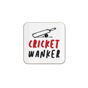 Cricket W*nker - Single Coaster