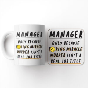 Manager - Funny Mug and Coaster Set Gift
