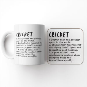 Cricket Definition - Gift Mug And Coaster Set