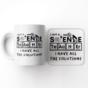 I Am A Science Teacher - Teacher Gift Mug And Coaster Set
