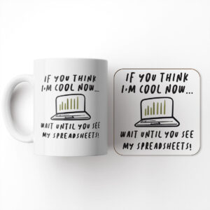 Wait Until You See My Spreadsheets - Data Analyst Gift Mug And Coaster Set