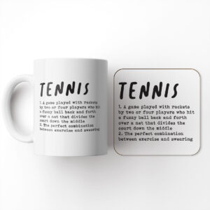 Tennis Definition - Gift Mug And Coaster Set