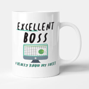 Excellent Boss - Gift Funny Spreadsheet Mug