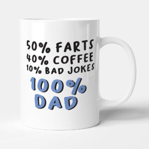 100% Dad - Gift Funny Father Mug