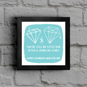 Diamonds Are Forever - Framed 60th Anniversary Print