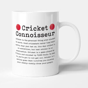 Cricket Connoisseur - Funny Cricketer Gift Mug