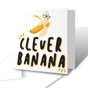 Clever Banana - Exam Results Greetings Card