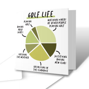 Golf Life - Funny Golfer Greetings Card