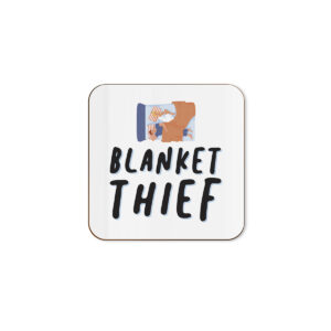 Blanket Thief - Funny Anniversary Valentine's Day Single Coaster