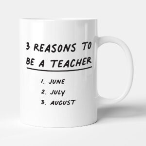 3 Reasons To Be A Teacher - Gift Funny Summer Holiday Mug