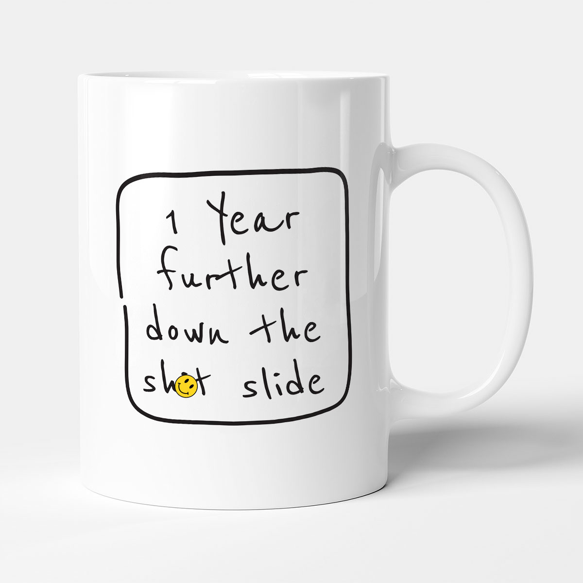 1 Year Further Down The Sh*t Slide - Gift Funny Birthday Mug