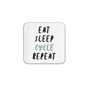 Eat. Sleep. Cycle. Repeat. - Funny Cyclist Single Coaster
