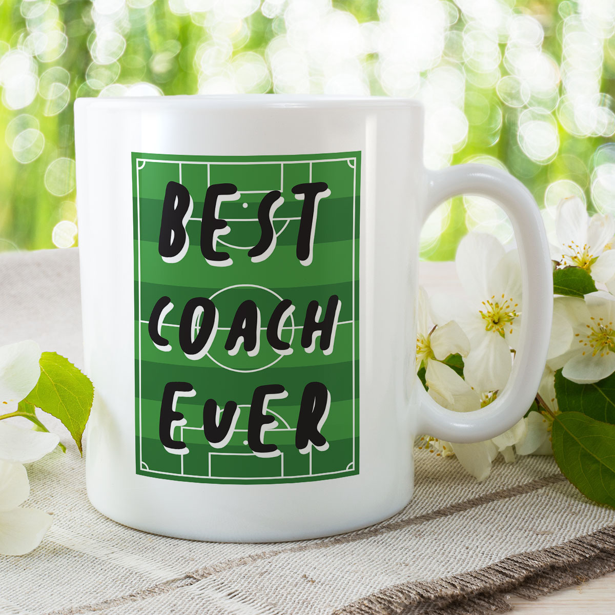 Favorite Coach Best Coach Ever – Funny Football Coach Gift Mug | Victorian Print