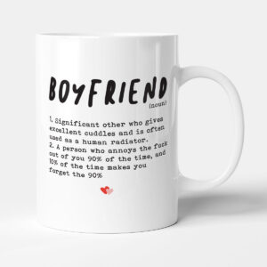 Boyfriend Definition - Funny Girlfriend Gift Anniversary Mug