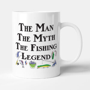 The Man. The Myth. The Fishing Legend - Funny Grandad Dad Gift Retirement Mug