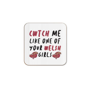 Cwtch Me Like One Of Your Welsh Girls - Funny Anniversary Single Coaster