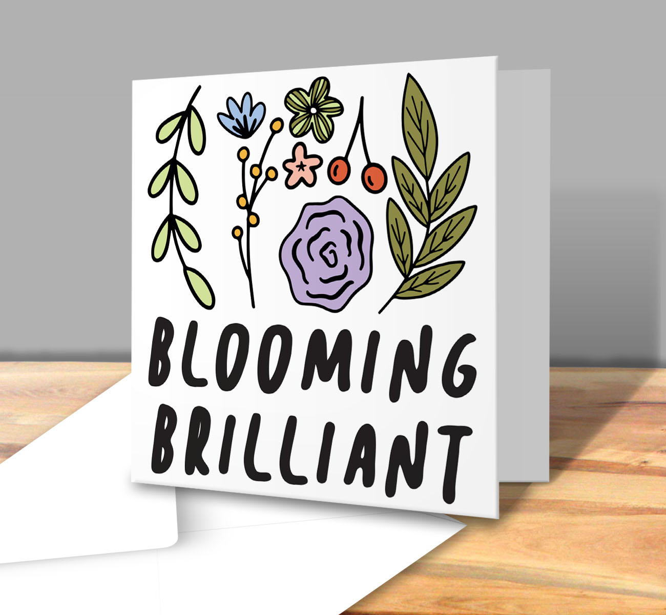 Blooming Brilliant - Funny Exam Results Congratulations Greetings Card - Image 2