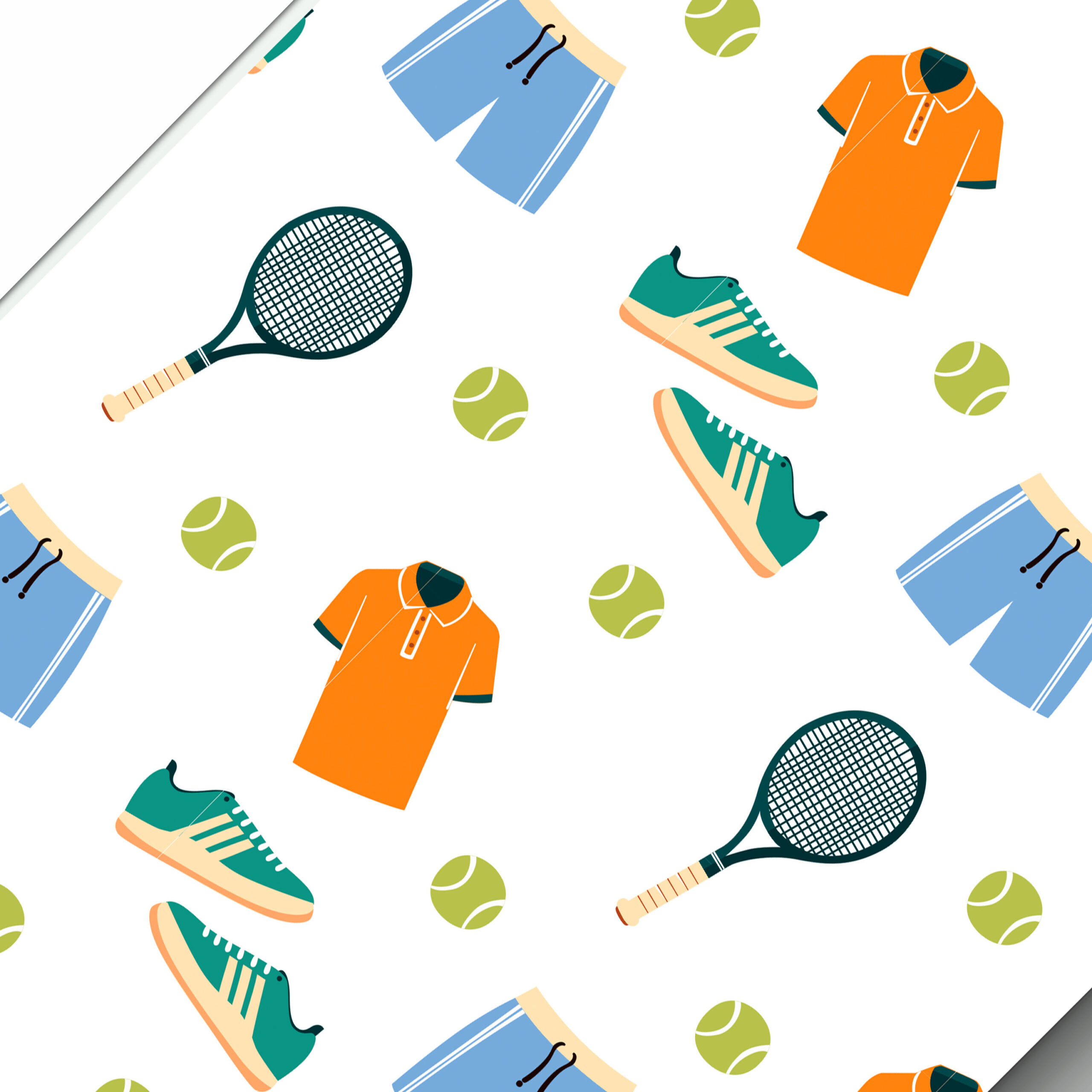 Anyone For Tennis? - Sport Hobby Medium Wrapping Paper - Image 3