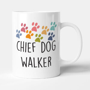 Chief Dog Walker - Funny Gift Dog Lover Owner Mug