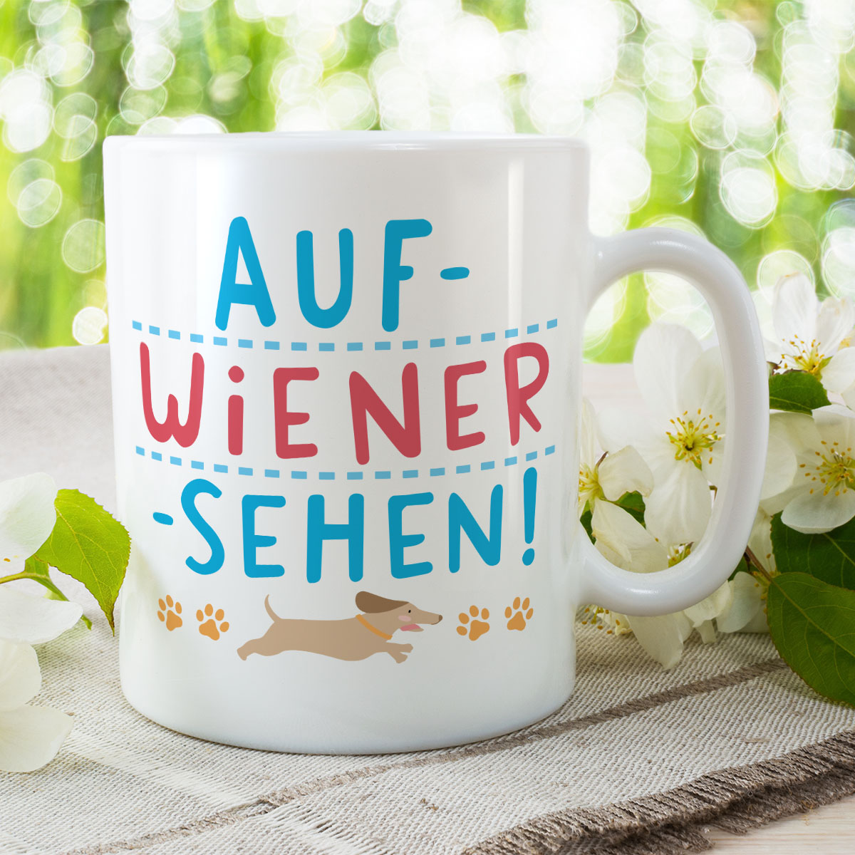 Auf-Weiner-Sehen! - Funny Gift New Job Leaving Mug - Image 2