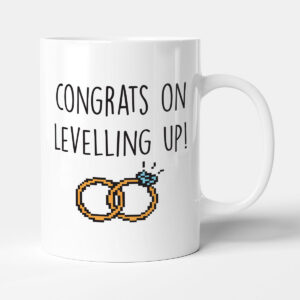 Congrats On Levelling Up! - Funny Wedding Engagement Gamer Gift Mug
