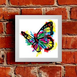 A beautiful, colourful and artistic Butterfly Framed Picture.