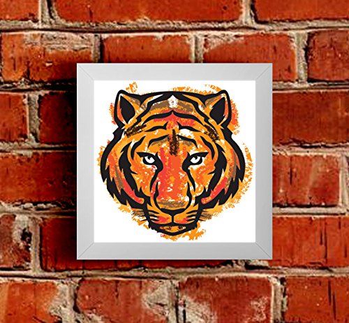 A beautiful, colourful and artistic Tiger Framed Picture.