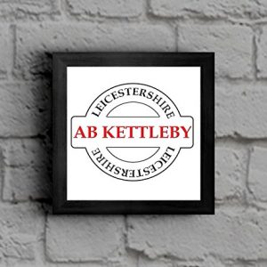 Ab Kettleby - Leicestershire Place Name Framed Picture - Black