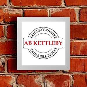 Ab Kettleby - Leicestershire Place Name Framed Picture - White