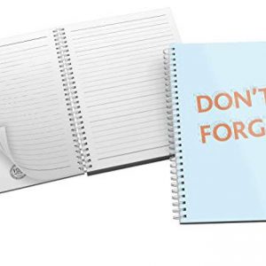 'Don't Forget' Bold and Modern Typography Design in Eye-catching Blue and Orange