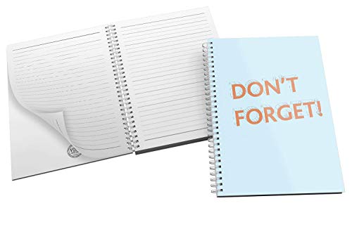 'Don't Forget' Bold and Modern Typography Design in Eye-catching Blue and Orange