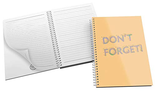 'Don't Forget' Bold and Modern Typography Design in Eye-catching Colours